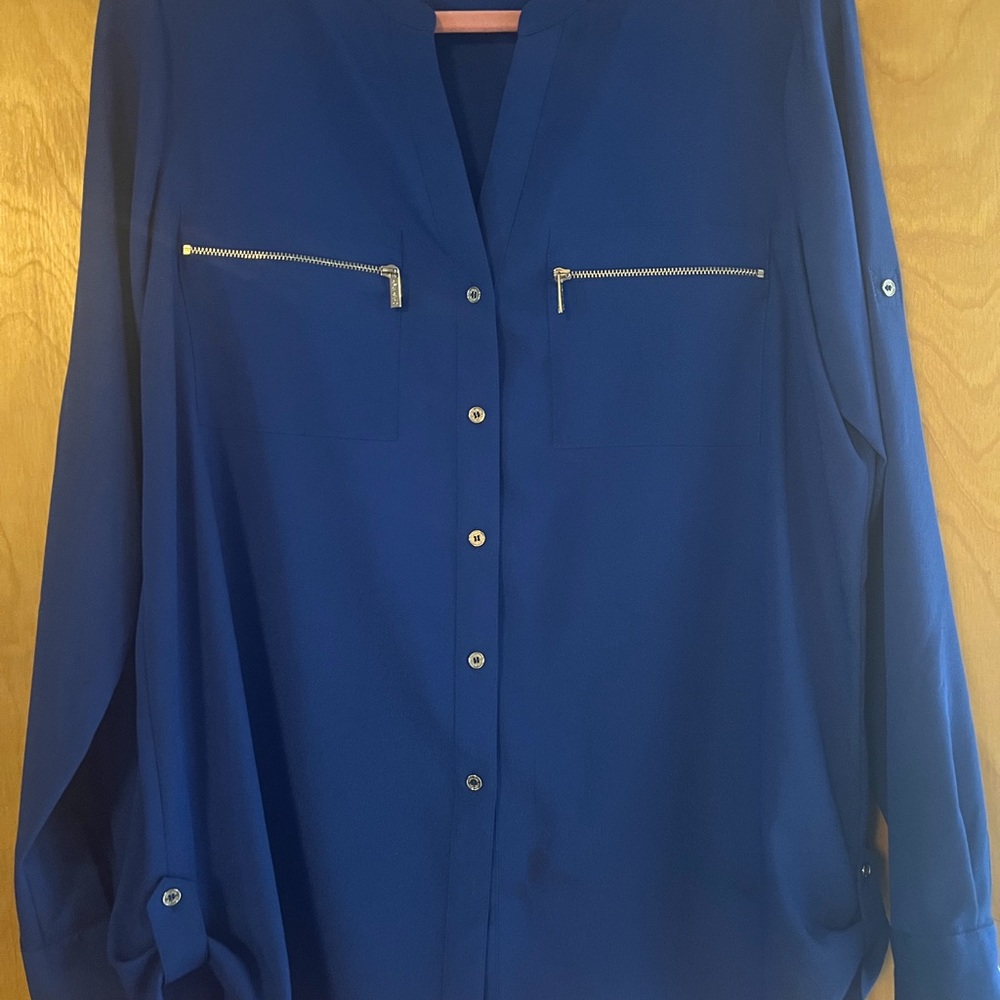 Calvin Klein cobalt bliuse